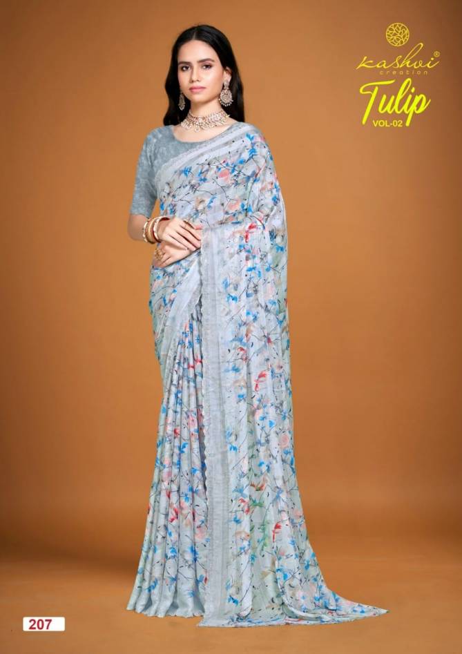 Tulip Vol 02 By Kashvi Rimzim Printed Daily Wear Sarees Wholesale Price in Surat